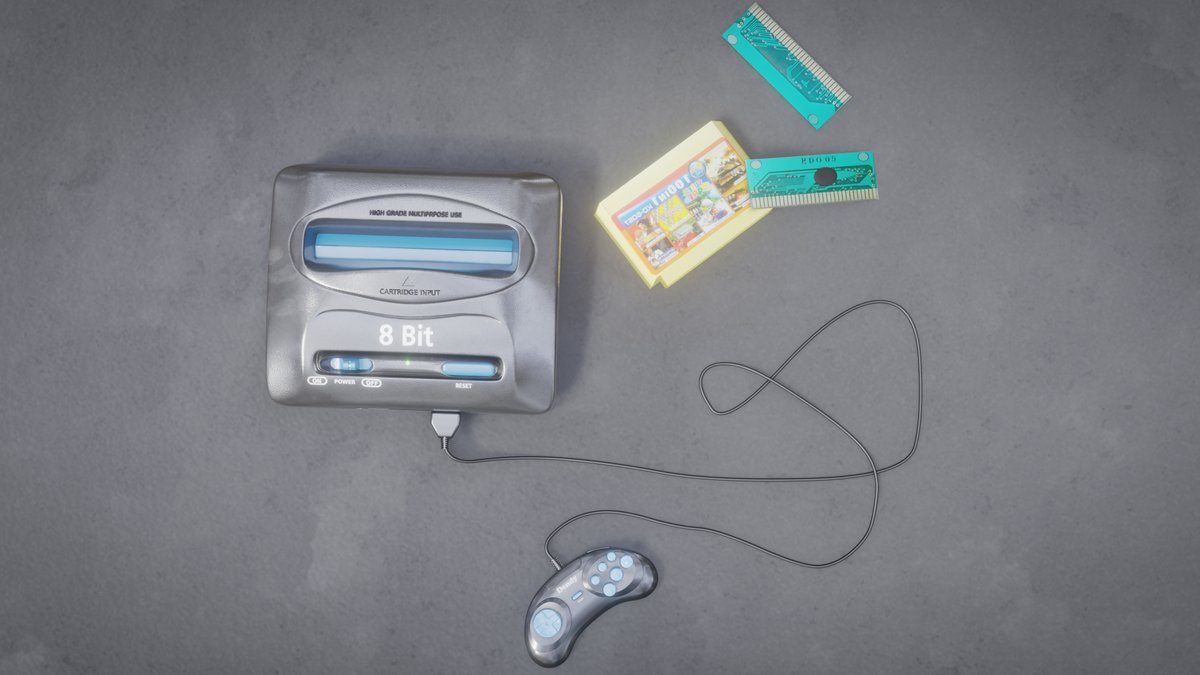 radel_art's tweet photo. Turns out today's kids aren't so enamored with 8-bit titles😐
Modeling : Blender
Texturing : Substance Painter
Render : Eevee

#3d #modeling #blender #dendy #game #8bit #cartridge #mario #substance #eevee #light #gamepad https://t.co/seMHVWDP9K