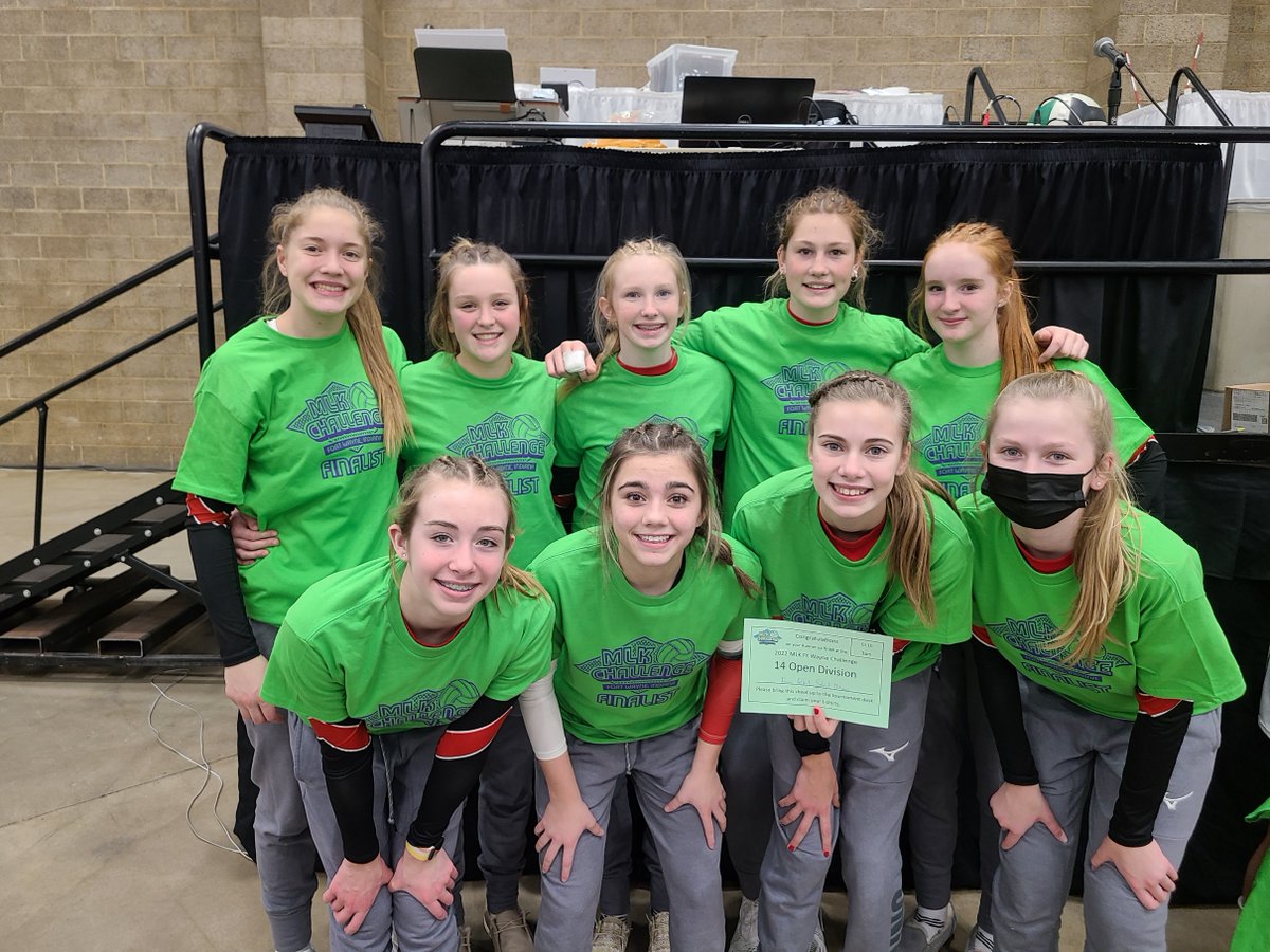 TeamIndianaVB's tweet photo. Congratulations to 14 Open Champions - Team Pineapple 14 Black and Finalist - Iowa select 14 Mizuno! #MLKChallenge https://t.co/XhL4N937AG