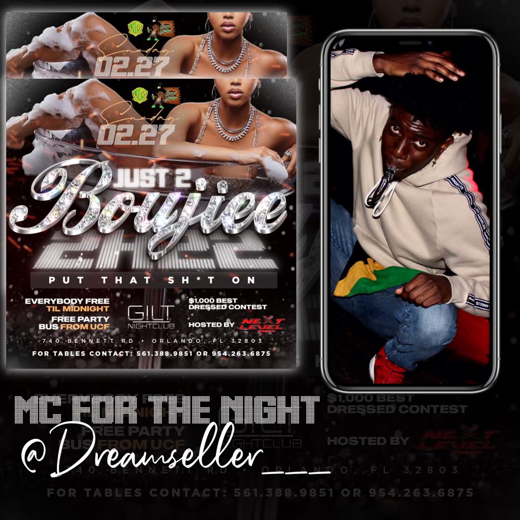 dreamseller____'s tweet image. SAVE THE DATE ‼️ FEBRUARY 27TH💫

JUST 2 BOUJIEE 😍 CATCH ME ON THE MIC 🔥

DRESS UP EVENT HOSTED BY @NextLevelPromo_