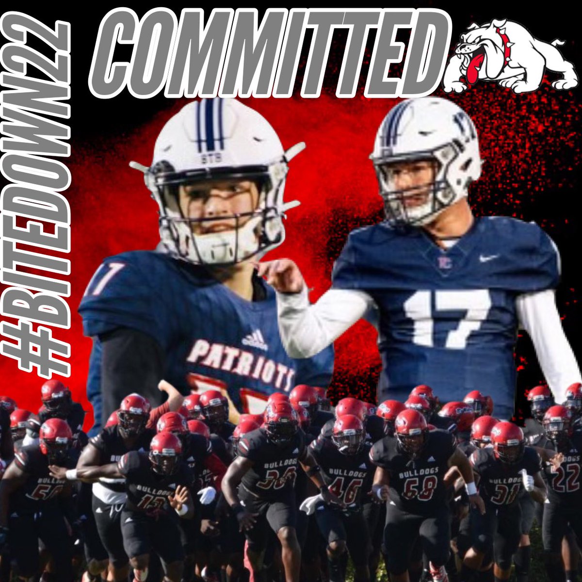 COMMITTED‼️#BITEDOWN22 <a href="/GMC_Football/">GMC Football</a> <a href="/VanSpence10/">Van Spence</a> @PCPatriotsFB <a href="/CoachUBrown/">Umbrah Brown</a>