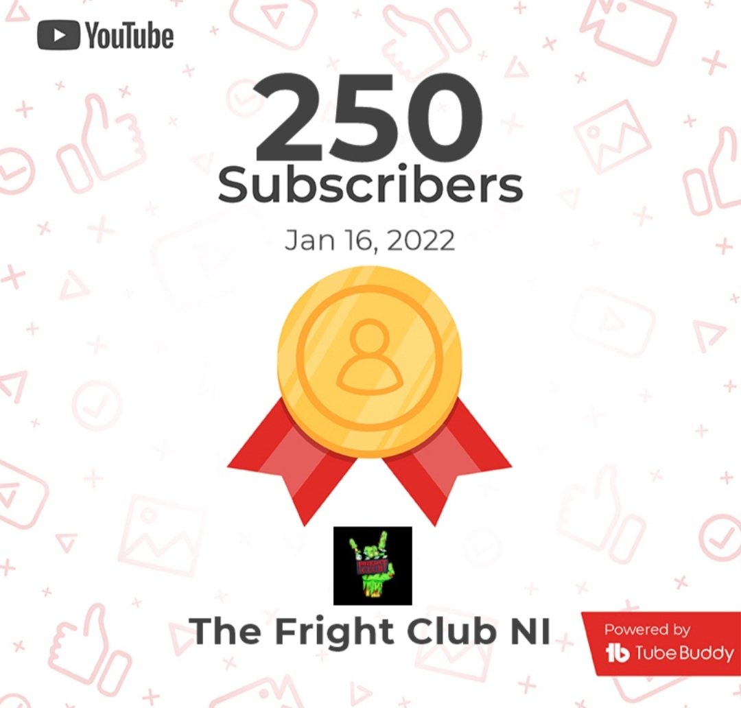 TheFrightClubNI's tweet photo. Not 1 but 2 cool milestones happened during the wee hours of this morning. Not huge numbers to most but gotta celebrate the small victories. Thank you so much to anyone who has & continues to support us 🖤
#SupportFrightClub #horror #horrorfam #horrorfilm #MondayNightFrights https://t.co/gwFj8emBIv