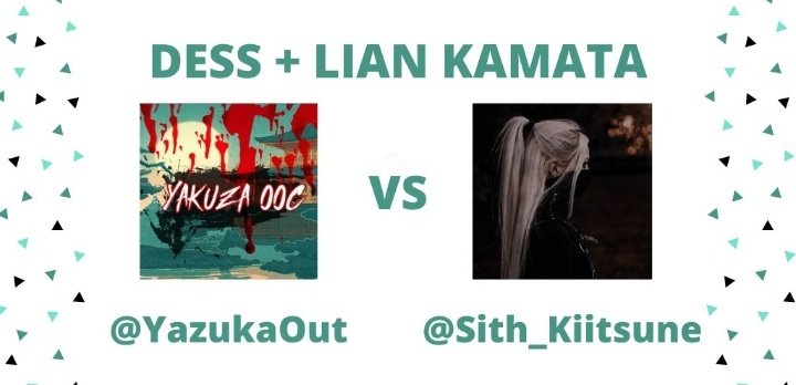 dessawards's tweet photo. ㅤㅤㅤ➛ Dess + Lian Kamata !!

     @YakuzaOut   Vs   @Sith_Kiitsune https://t.co/442ezUpHfR