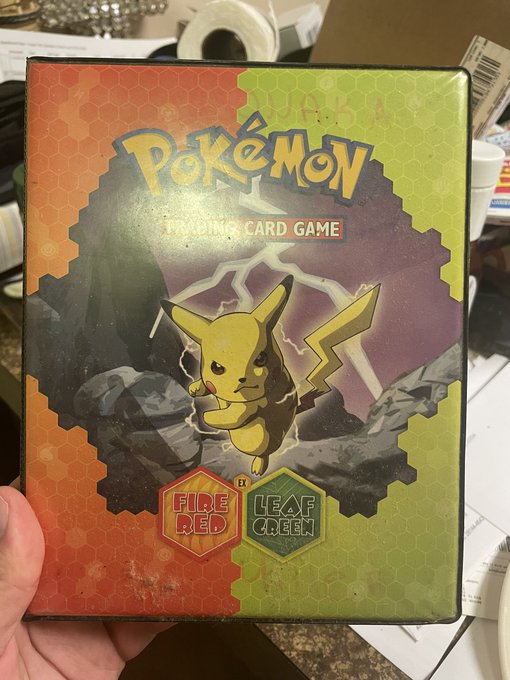 My dad found my old pokemon card book! https://t.co/AQg71sAwWy<a href="/tag/charmander"class="tags"><span>#charmander</span></a>