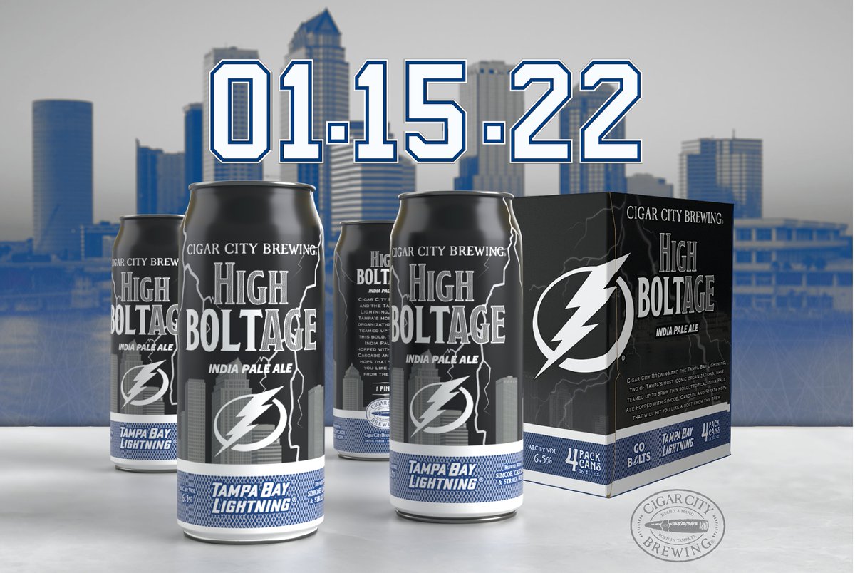 High Boltage IPA. ⚡️This was a fun partnership beer to design for #CigarCityBrewing and the #TampaBayLightning and I’m glad to finally be sharing this artwork and drinking the beer 🍺

Check out the full case study: behance.net/gallery/135174…