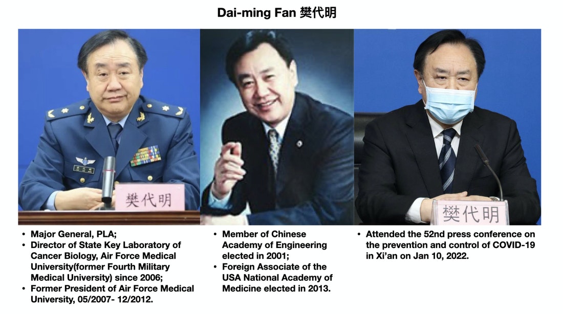 2020Gladiator's tweet photo. Is it normal to elect a PLA major general, Dan-ming Fan, to be a foreign associate of U.S. National Academy of Medicine? Who endorsed him?

2012 Sino-American Symposium on Clinical and Translational Medicine (SAS-CTM)
#Sino #America #NIH #PLA #Xian #COVID19 #Lockdown #Omicron https://t.co/DQKTzVdSLv