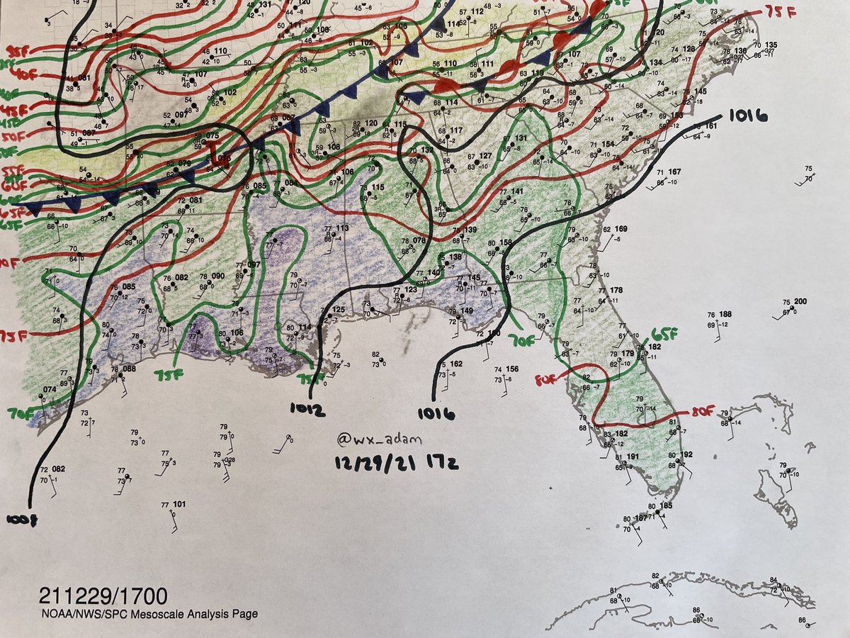 wx_adam's tweet photo. While it may be meteorological winter, severe weather occurs all year. You can learn more with our @weatheracad courses:
Severe Storm Forecasting: https://t.co/oL8FQUerSc
Sounding Interpretation: https://t.co/OcAMqQzwms
Hand Analysis (see example by me!): https://t.co/7xE9Q7I3Kj https://t.co/ehCCG9GZy7