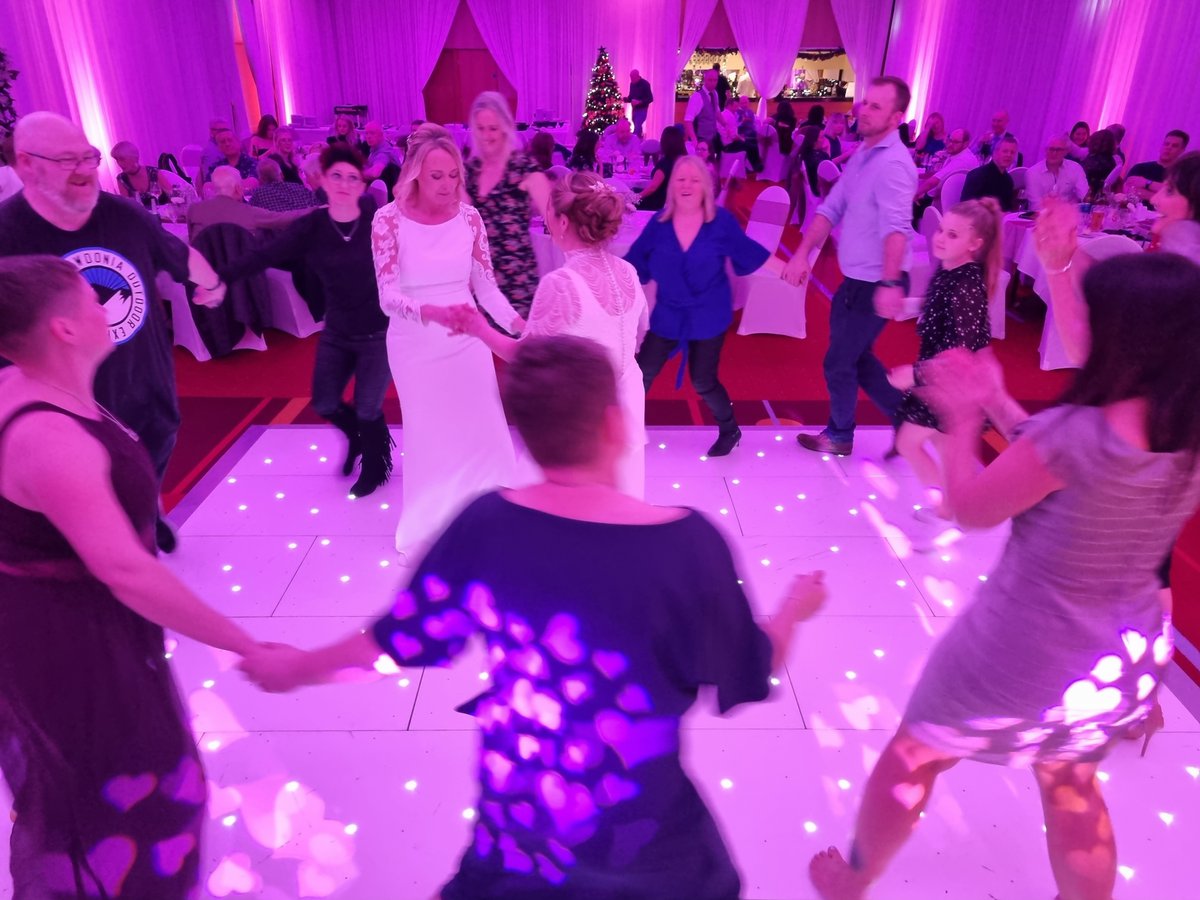 Back at the Grand Hotel Gosforth Park for the wedding of Catherine &amp; Michelle who booked our DJ Package with uplighting, starlit LED dancefloor &amp; stunning LOVE letters.

We're taking bookings now so get in touch!

#northeastweddingdj
#weddingdj
#leddancefloor
#giantloveletters