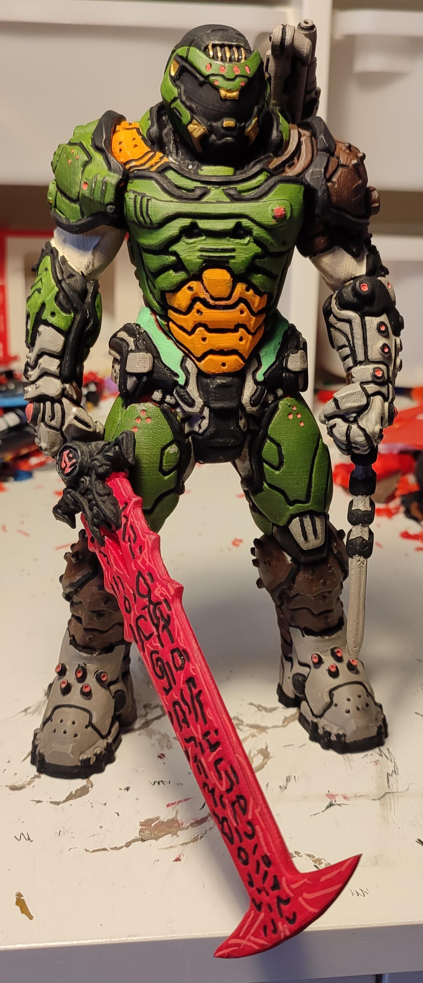 Bethesda ANZ & SE Asia on "Okay, we are really digging the paint job on this 3D printed DOOM Slayer by Egrd4 on Reddit. Looking straight out of the Borderlands! #DOOM #