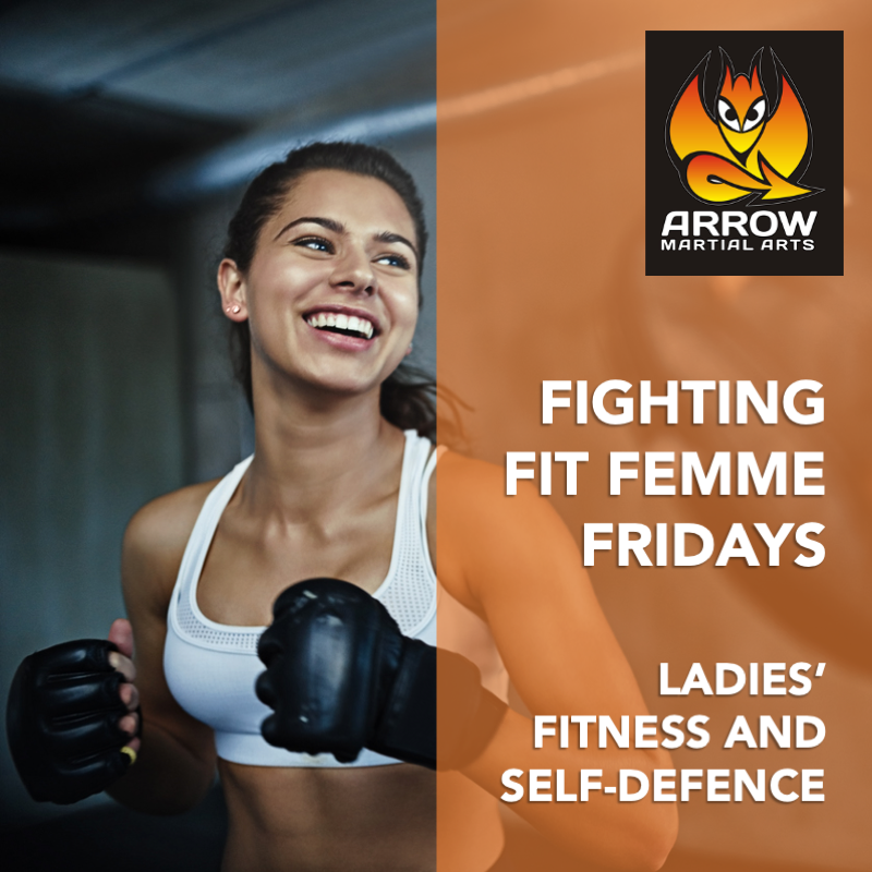 ArrowMartial's tweet image. FIGHTING FIT FRIDAYS AT ARROW
Fitness and self-defence for ladies and young girls aged 13yo and above
Call or text 0405 599 459 or email info@arrowmartialarts.com.au