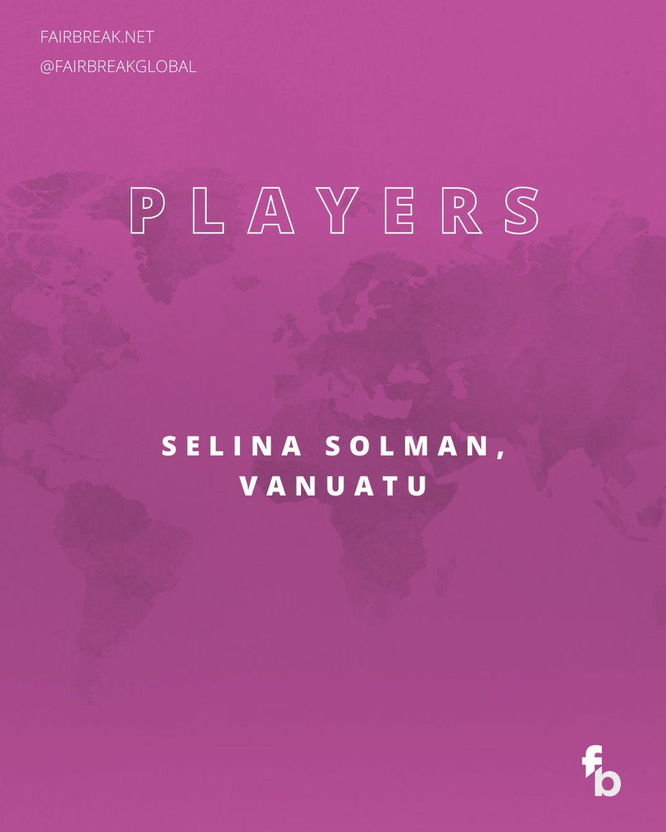 fairbreakglobal's tweet photo. Selina Solman has been a #fairbreaker since 2016. As the player of the match in the first Paul Getty XI fixture in Wormsley, UK, Selina is an outstanding player. Captain of Vanuatu &amp; an example to all, both on and off the field.@SelinaSolman 

@CricketHK @gencorpacific https://t.co/uvONFb8K8d