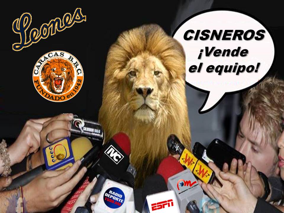 via <a href="/dagibel1904/">David Gil Bello</a> <a href="/arribaleones/">Leones del Caracas</a> <a href="/caraquistasfans/">Fanatico Caraquista</a> <a href="/caraquistas/">Leones del Caracas</a> <a href="/LegionCaraquist/">Legión Caraquista</a>

 Un clamor de toda la legión caraquista. 
** #CisnerosVendeLeones ** #cisneros 

#LVBPxTLT Alguacil
#ricardocisneros <a href="/arreazaortega/">Fernando Arreaza Ortega</a> #IVCLVBP leones del caracas 

POR UN GRAN LEONES UNETE CON #RT