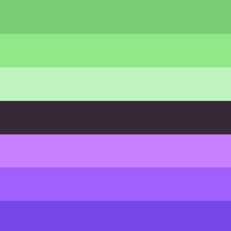 Today's pride flag colorpicked from Animal Crossing is the villaingender flag colorpicked from Static!