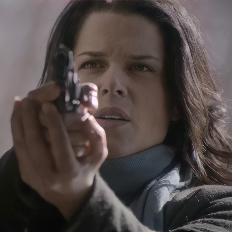 Neve Campbell in An Amish Murder (2013)
