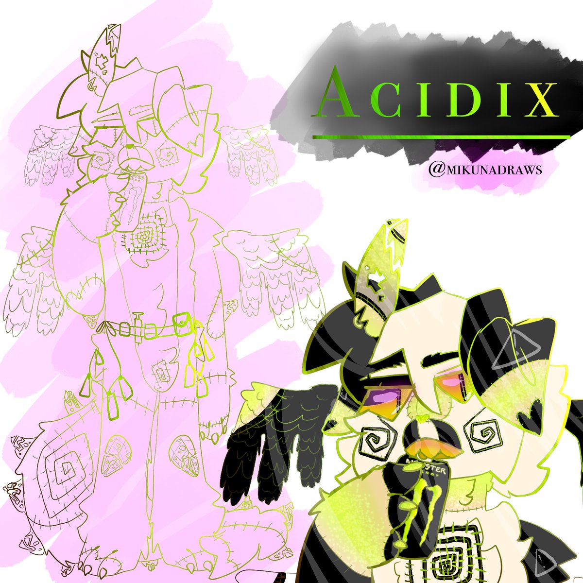 kuniiekumori's tweet image. A new subject! Acidix!! 🍬🦠🧪🧬
#matrixlabs #subject #acidixmds #mikunadraws #art #acid #digitalart