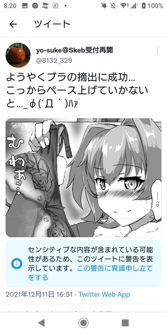 モノクロでおっぱいも出てないのにアウトな鬼怒
ぶっちゃけ輪チラしてるのにセーフな神通さん
イベ攻略スクショはダメだし
ただの蛇口もセンシティブ
Twitterくんの匙加減がわからないよ 