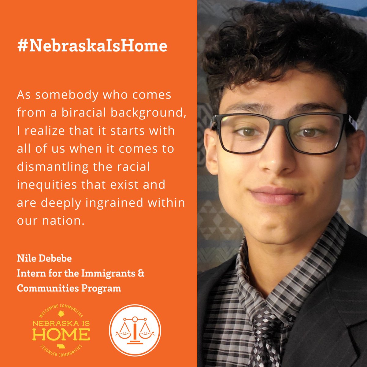 "It starts with all of us." 

Read Nile Debebe’s blog post and learn more about how you can join honoring Dr. Martin Luther King Jr. in your community at nebraskaishome.org/blog/1796 #MLKDay2022