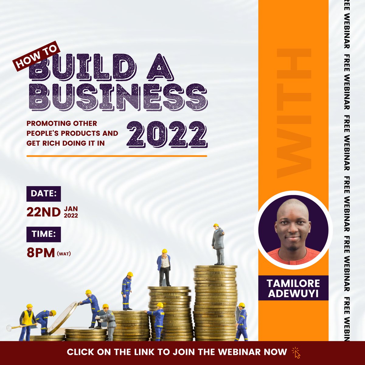 TamiloreAdewuyi's tweet photo. Selling other people’s product for a part of their profit has always been a huge business.

Just look at those Dangote cement main distributors.They didn’t have to build a cement plant to start a business.

I will show you how to start in this FREE webinar;https://t.co/oC1HysCeZm https://t.co/a9leDFWrmg