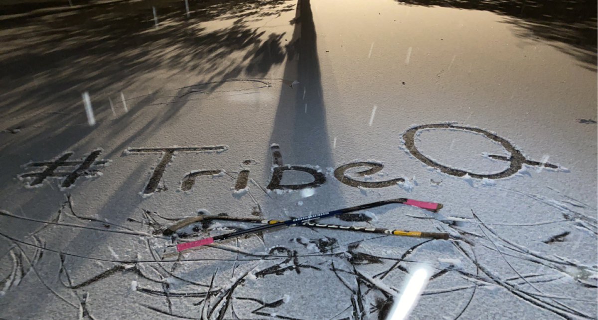 Repping #TribeQ on the lake tonight with <a href="/tallmanistan/">Tallmanistan</a> and @WarniqueLord! #lakevibes #vibetribe #TribeQuokka #TribeQvsBAYC #BAYC #nft #NFTCommunity #snow #iceskating #pondhockey #ODR <a href="/TribeQuokka/">Tribe Quokka</a>