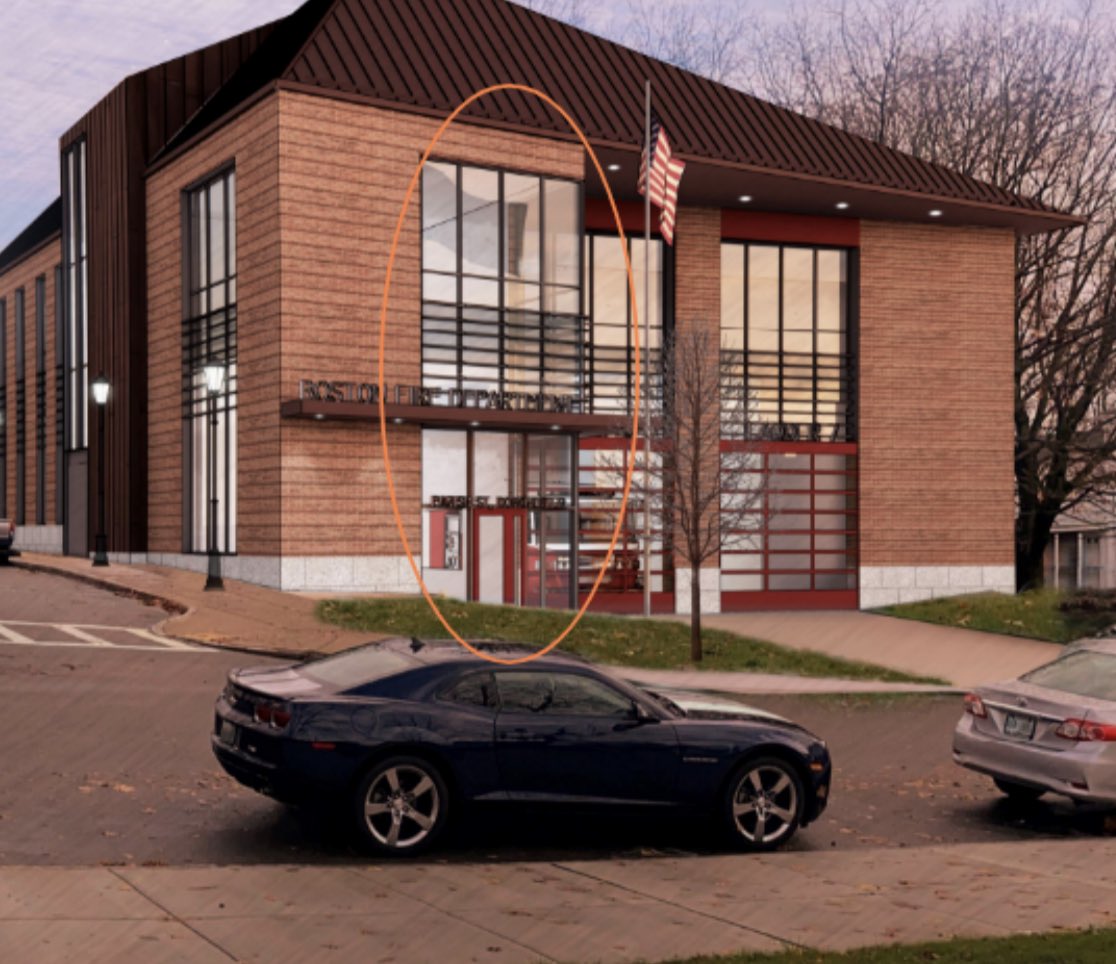 There is a call from <a href="/ArtsinBoston/">Mayor's Office of Arts & Culture Boston</a>.
A call to artists for a long-term artwork that will complement the new Engine 17/Ladder 7 Fire Station. 

 #JR103