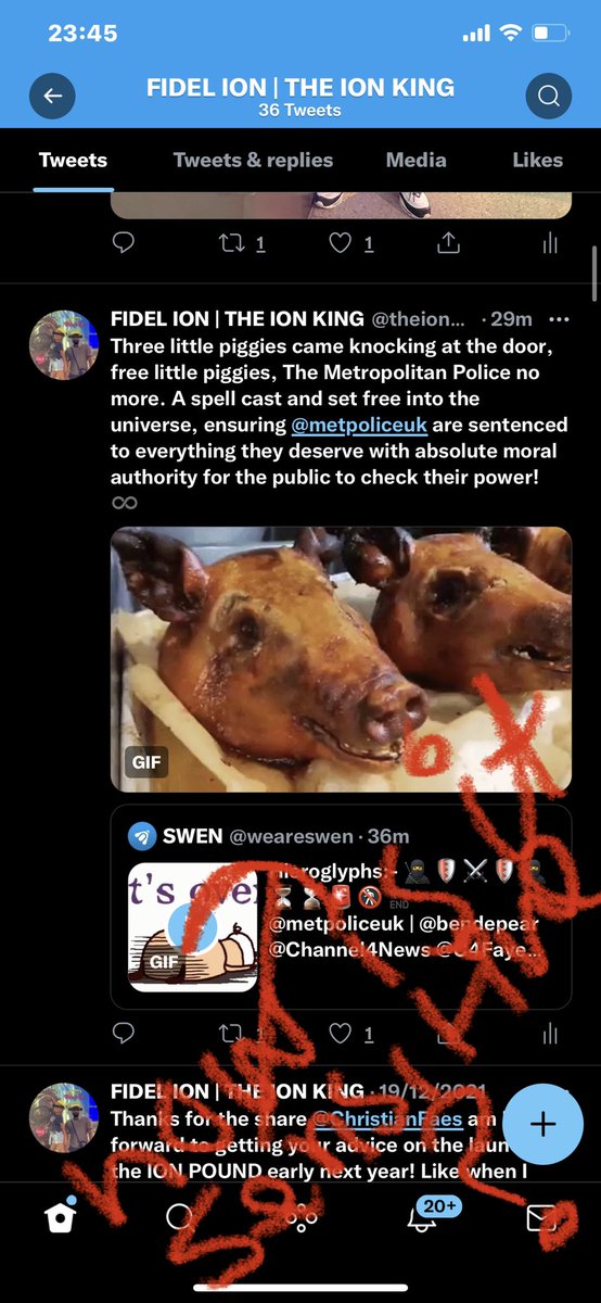 theionking's tweet photo. This tweet was just marked as sensitive? Why is @Twitter censoring SATIRE from a journalist??? #WHATSGOINGON  - Is the @metpoliceuk responsible for this if you look on your side @GCHQ? #TrackTraceAnalyse https://t.co/JRcd0H5ebc