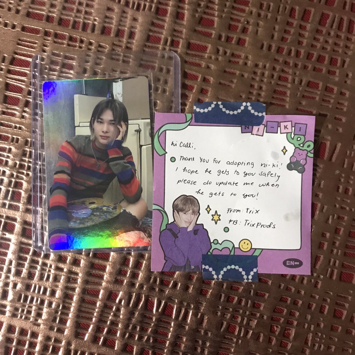 lovtgyuuu's tweet photo. Thank you so much @bebe_sunoo16 safe nakauwi si riki!! 😭❤️ grabe din yung packaging thank you so much! ❤️❤️
#TrixProofs https://t.co/Q2dGKs1TPg