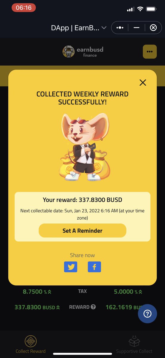 EarnBusdToken's tweet photo. #Safemoon VS  #EarnBUSD💵

#truestory

7,000$ invested  |  10,000$ invested
Earn 0.29$ / day |  Earn 48$💰/ day

$1,5BN MarketC. | $0,0003BN MarktC
10X potential        |  1000 X potential
Nice App               |  Nice DApp
Already Known     |  Undiscovered

#SFM #DeFi
DYOR💡 https://t.co/cPRCQ1RGpl