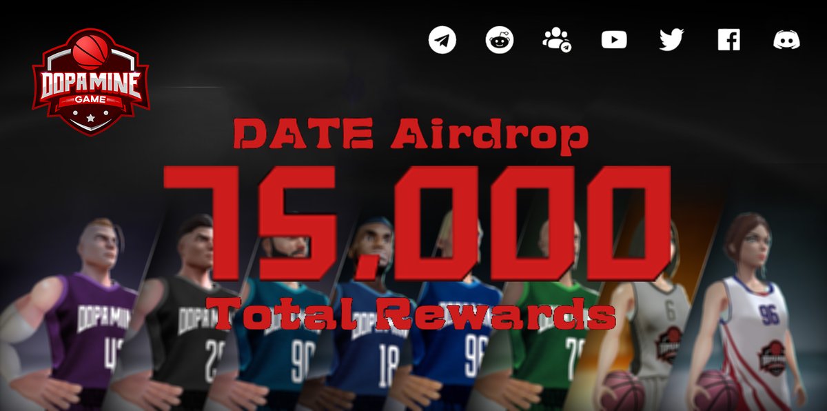 🏮Welcome to Dopamines Global Community

Participate in our Airdrop and earn to 20 DATE (~$5) for doing tasks.

Join our airdrop bot here:
t.me/DopaminesAirdr…

Airdrop rewards will be distributed on January 31th and 2,450 lucky random participants will be rewarded.