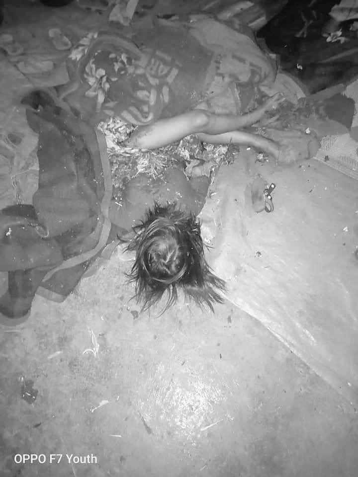 YuWarZin1's tweet photo. tw // death Military’s fighter jet is dropping 4 bombs to 2 refugee camps west of Phruso Tsp &amp; killing 3 refugees including a 7 y.o girl.Launching airstrikes on non-combatant area by SAC is a war crime. #SanctionMOGE #2022Jan17Coup #WhatsHappeningInMyanmar https://t.co/X9slmucCP4