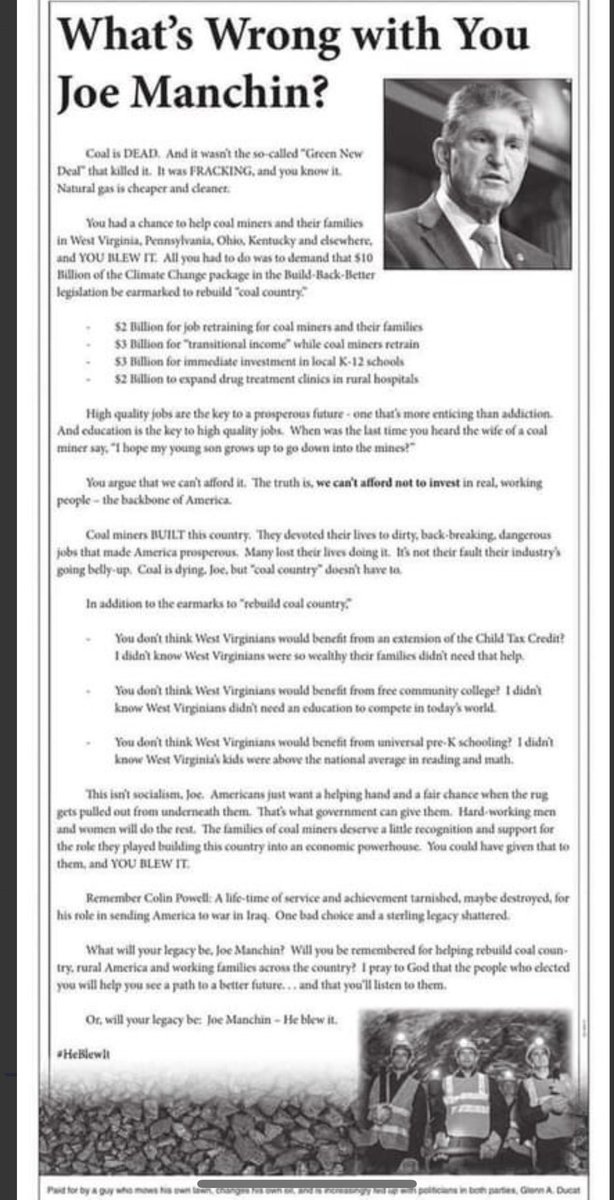 Maj. (Ret.) Richard Ojeda (NC-09) tweet media