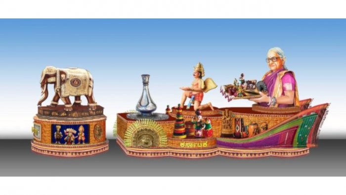 MysoreLocal's tweet photo. Mysuru rosewood elephant leads South India's only Republic tableau...: #mysuru #mysore #mysorelocal #mysuruvarthe #nammakarnataka #nammamysuru #repubicdaytableau - Karnataka's 'The Cradle of Traditional Handicrafts’ is the only tableau chosen from South… https://t.co/rIFgmNHMQp https://t.co/5B6zuR5hF8