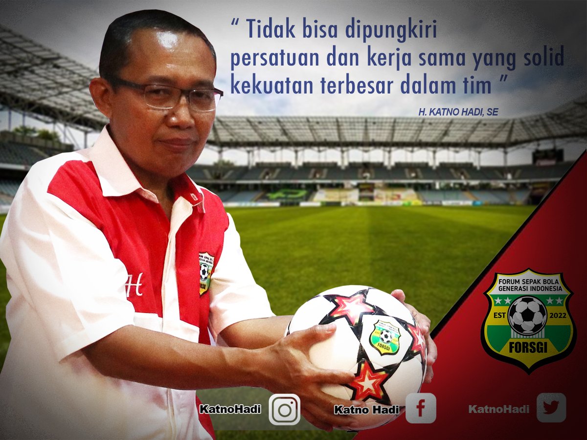 HadiKatno's tweet photo. Tidak bisa dipungkiri persatuan dan kerja sama yang solid kekuatan terbesar dalam tim #KatnoHadi #SepakBola #Forsgi #Olagraga https://t.co/kalnNhhyjU