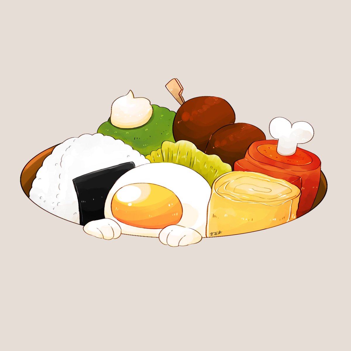 「🍱 」|てんみやきよのイラスト