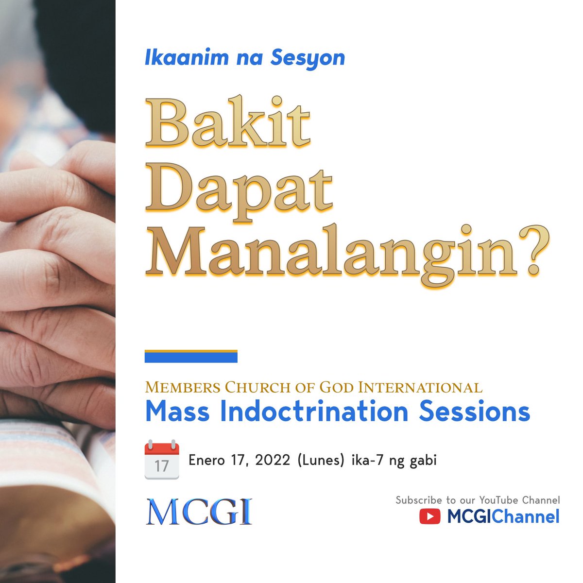 AngDatingDaanTV's tweet photo. Ipagpapatuloy natin sa araw na ito ang pag-aaral tungkol sa pananalangin na itinuro ng ating Panginoong Hesukristo.

Tuklasin ang mga benepisyo ng pagdulog sa isang mapagmahal at mahabaging Ama at ano ang maidudulot nito sa ating buhay.

#PureDoctrinesOfChrist https://t.co/cMTAgoywA5