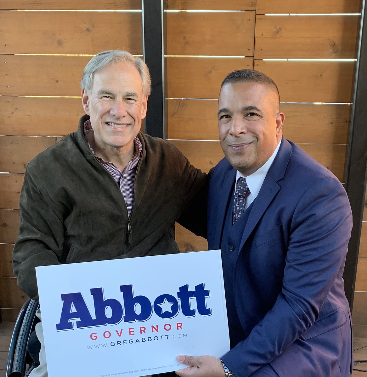 JesusAcosta45's tweet photo. Met Texas Governor @GregAbbott_TX today. He is a proven champion for Texas. https://t.co/IvaaKD4RsE