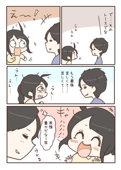 夫婦の会話 表情豊かだな。 