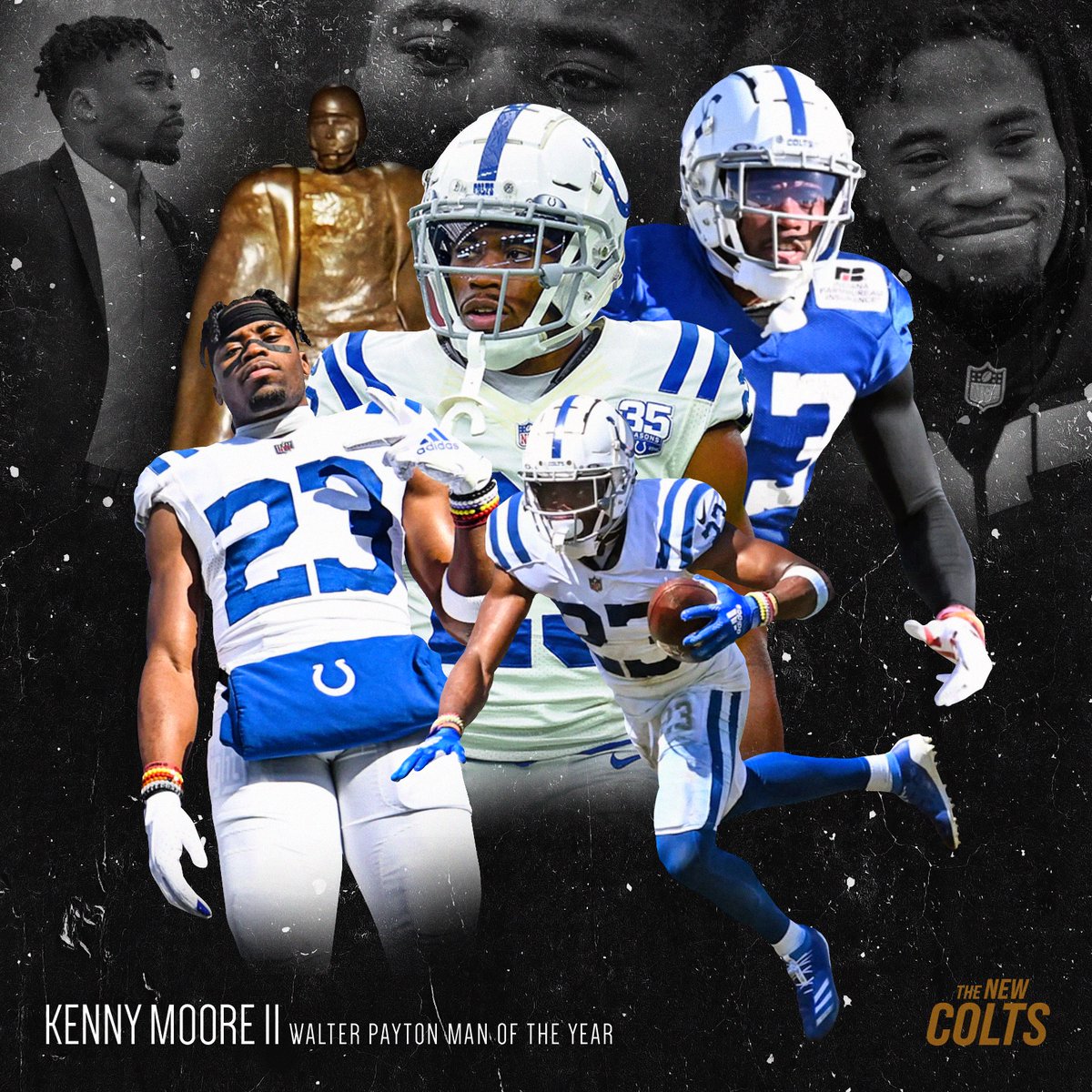 #ColtsNation you know what to do! Let's bring this thing home for <a href="/KennyKennyMoe3/">Kenny Moore II</a>! He's done great things for the community and puts it all on the line for our enjoyment! Show your appreciation with a simple RETWEET! — #WPMOYChallenge • Moore II
