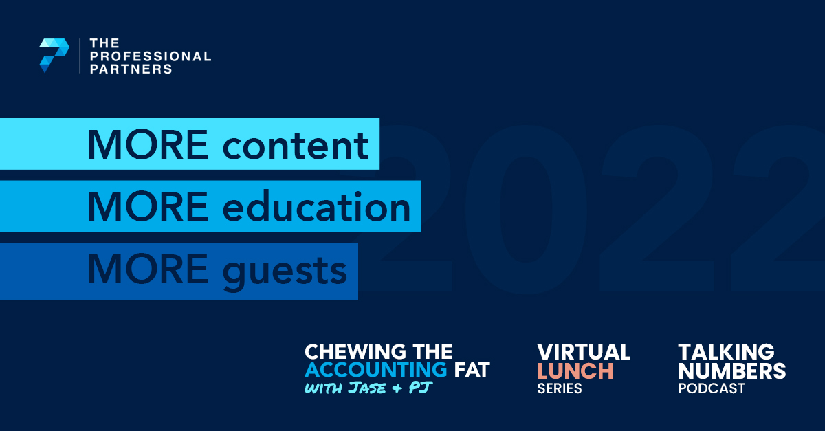 And... I'm BACK, and we are back for 2022 baby!!
Re-energised, re-focused, and ready to deliver MORE content, MORE education, and MORE guests in 2022!
Is there one thing you would like to see, or address in one of our shows? Let me know below... <a href="/TPPFirm/">The Professional Partners</a>
