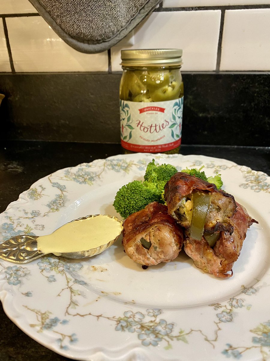 Prosciutto Wrapped Quail Breasts with Phickles HOTTIES inside is a delicious and PHUN thing!
