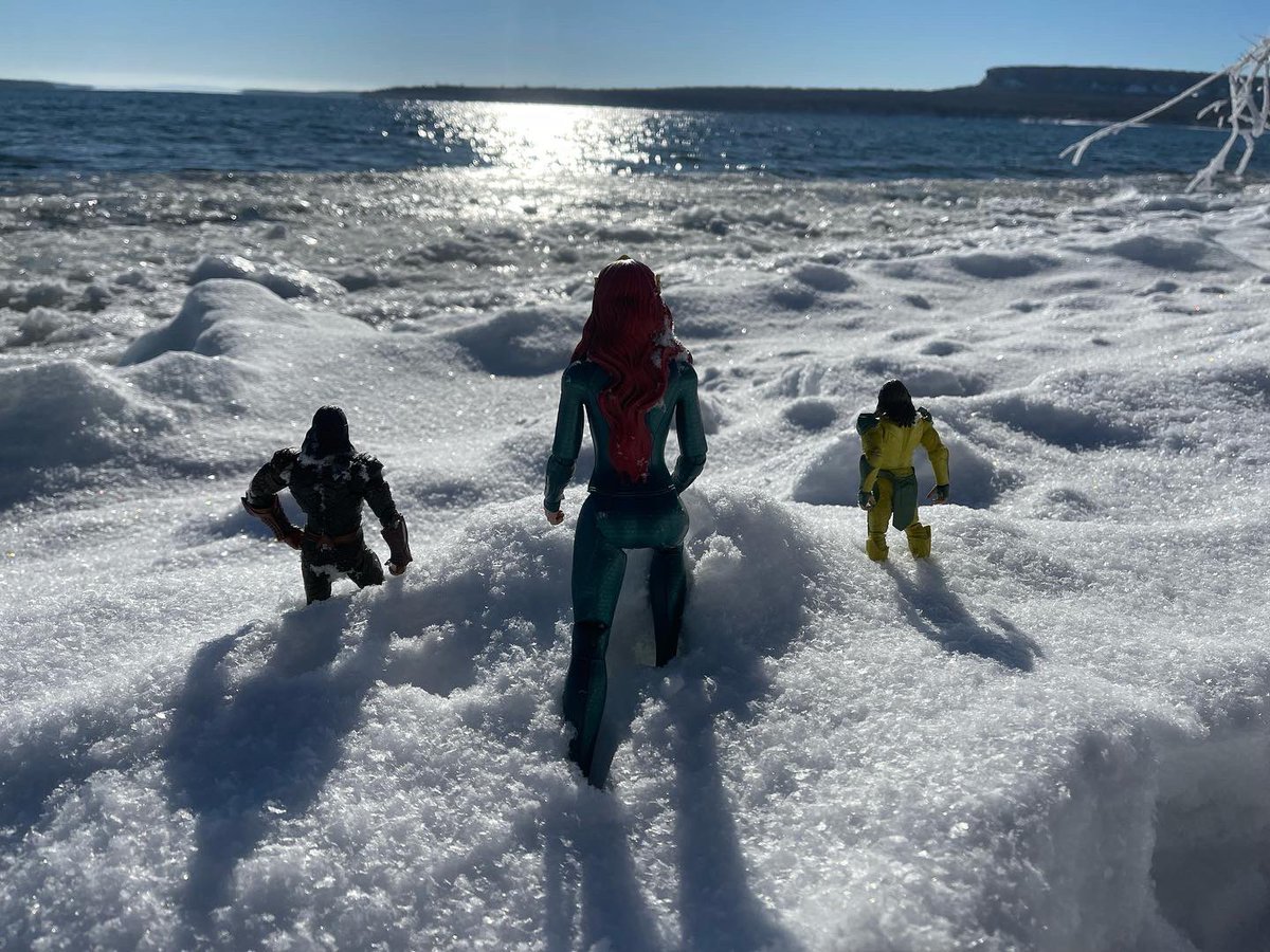 bagida_waad's tweet photo. “This is so good to see ice.” #mera said. 
“Yes. It’s so good. I heard from some oldish whitefish talking and they were hoping for ice.” Atlantic #aquaman said. #GeorgianBay #whitefish #icecoverage #greatlakes https://t.co/3HzzAvNzZn