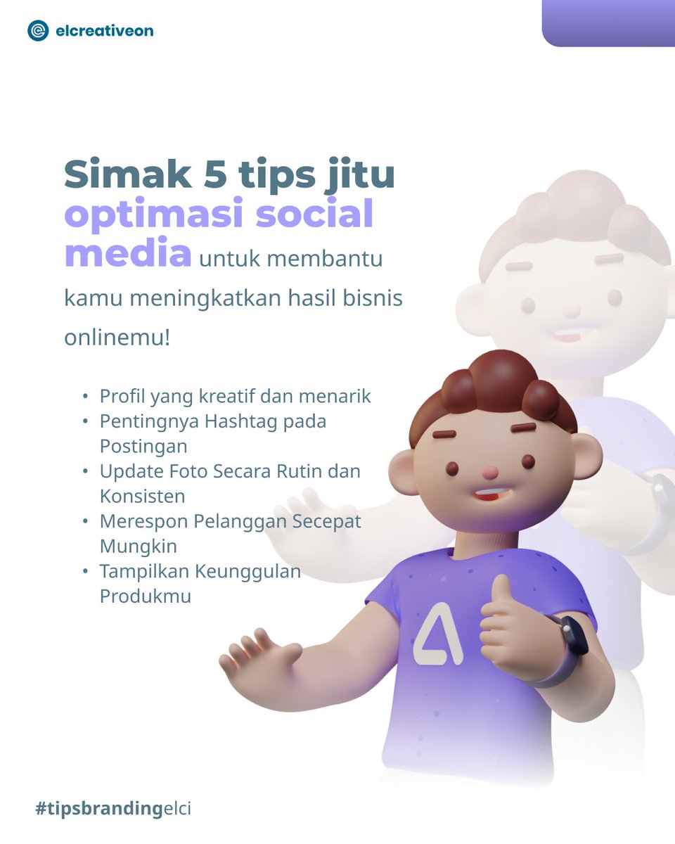 elcreativeon_'s tweet photo. Kepoin yuk gimana cara Optimasi Untuk Social Media Marketing.
-
#tipsbranding
#elcreativeon
#digitalmarketingjogja 
#jasadigitalmarketingjogja
#savesty #gempa #elcidigitalindonesia https://t.co/HbQBsNltPQ
