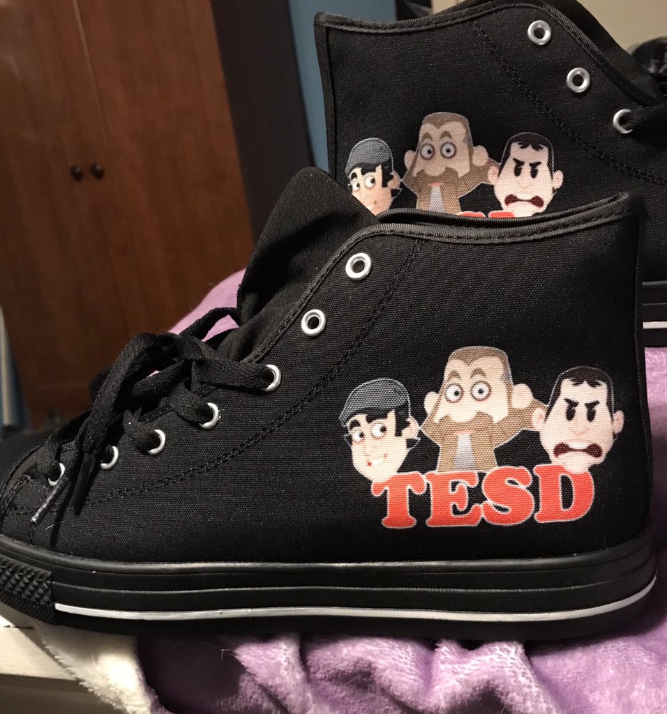 These are my custom made TESD high top sneakers. I can’t wait to wear them