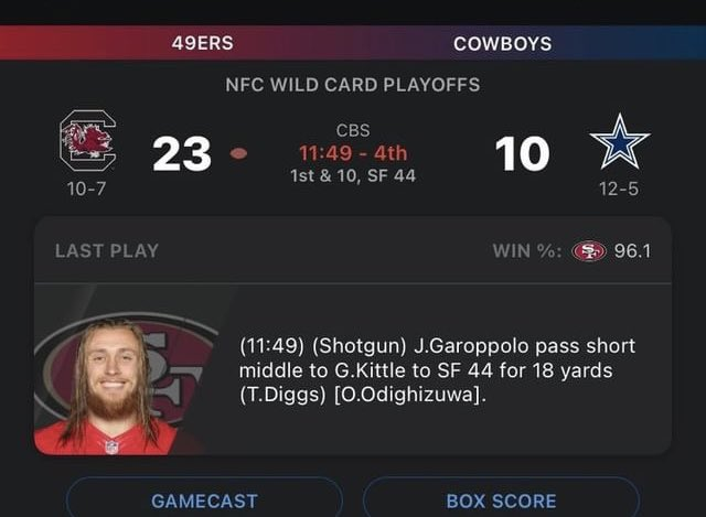 SECUnfiltered's tweet photo. Deebo Samuel has officially broken the ESPN App. https://t.co/7de5oDPfjv