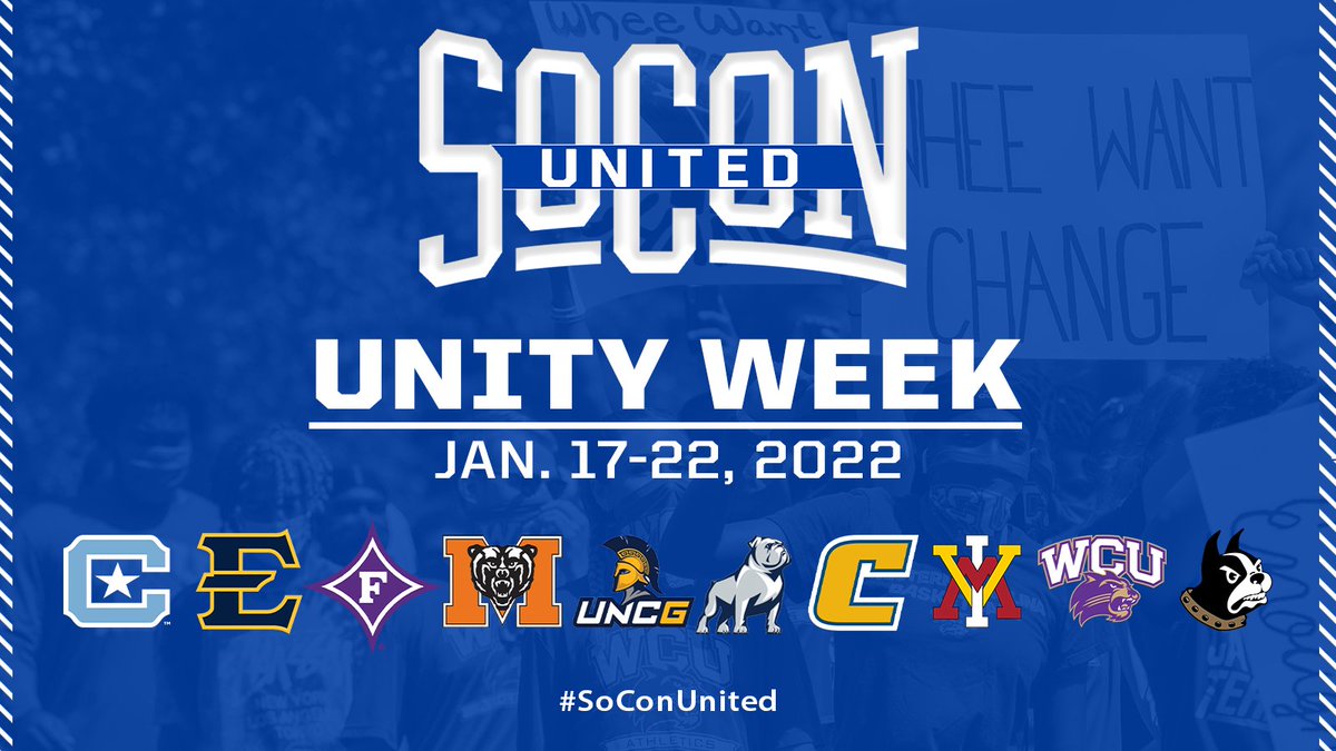 SoConSports's tweet photo. WE ARE #SOCONUNITED.✊🗣

Today is the first day of the second annual Unity Week! Follow along throughout the week using #SoConUnited. https://t.co/9T5SGy8NWA