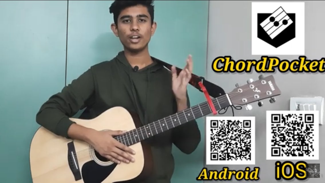 おはようございます☀
インドのアコギYoutuber、Sandy The Rock様にChordPocketを使っていただきました！🥳

youtu.be/ITRo8UsZbkE