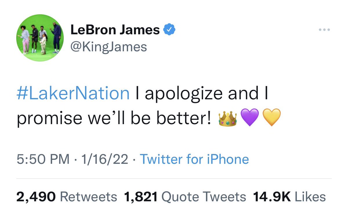 LegionHoops's tweet photo. LeBron’s message to Laker Nation: https://t.co/U2G0KSBSRV