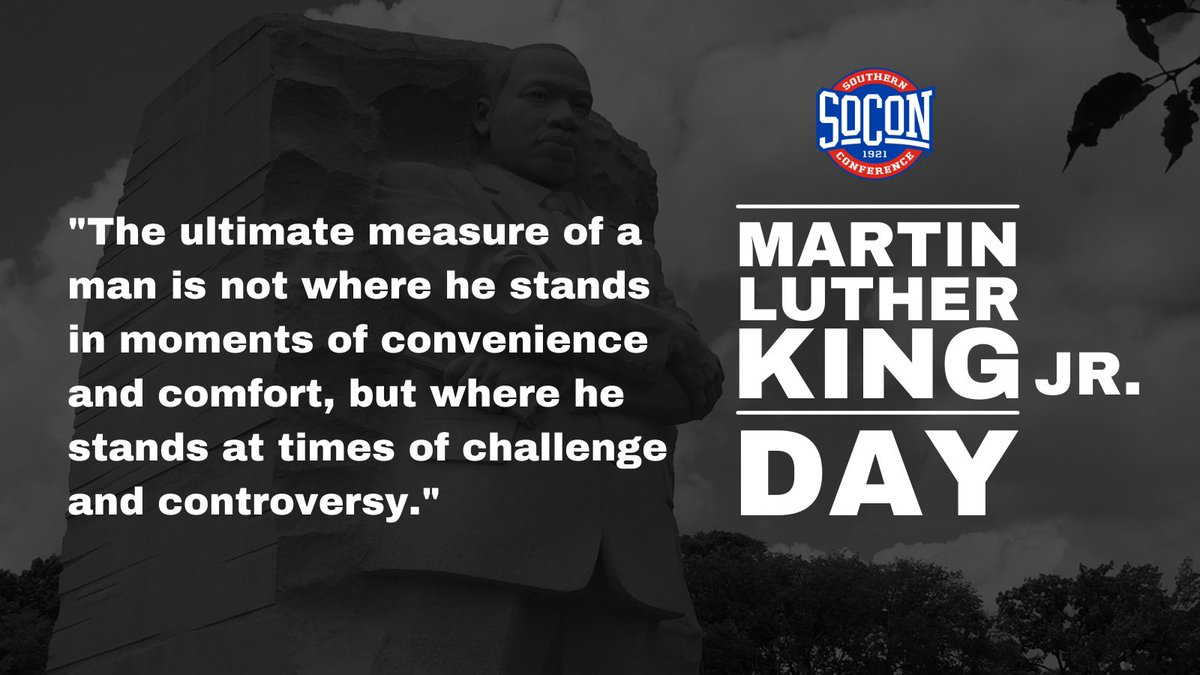 SoConSports's tweet photo. Today we honor and recognize the life of Dr. Martin Luther King Jr.🤍

#MLKDay2022 https://t.co/7b15JoJoDt