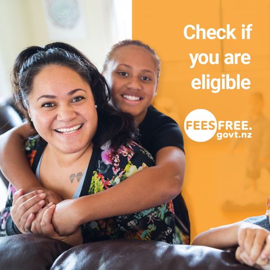 If you're thinking about tertiary education, check out whether you might be able to get one year's study or two years' training Fees Free. feesfree.govt.nz