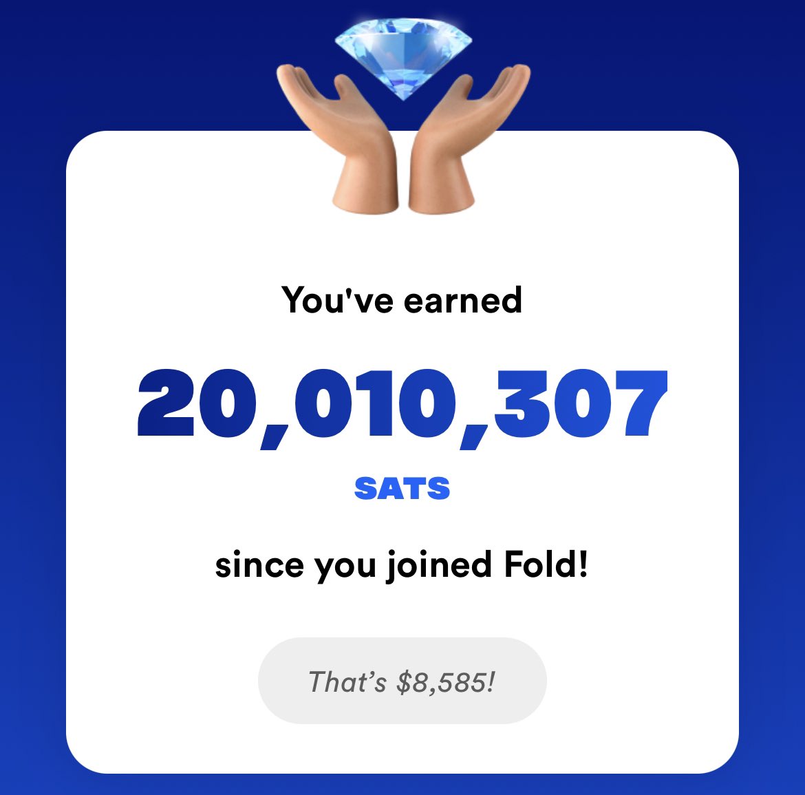 Legendary card <a href="/fold_app/">FOLD BITCOIN</a> @wlrvs LFG ! Next stop 30,00,000!