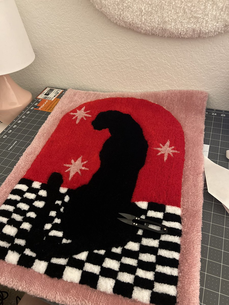 Second frame built and spent the day trying to finally finish this rug