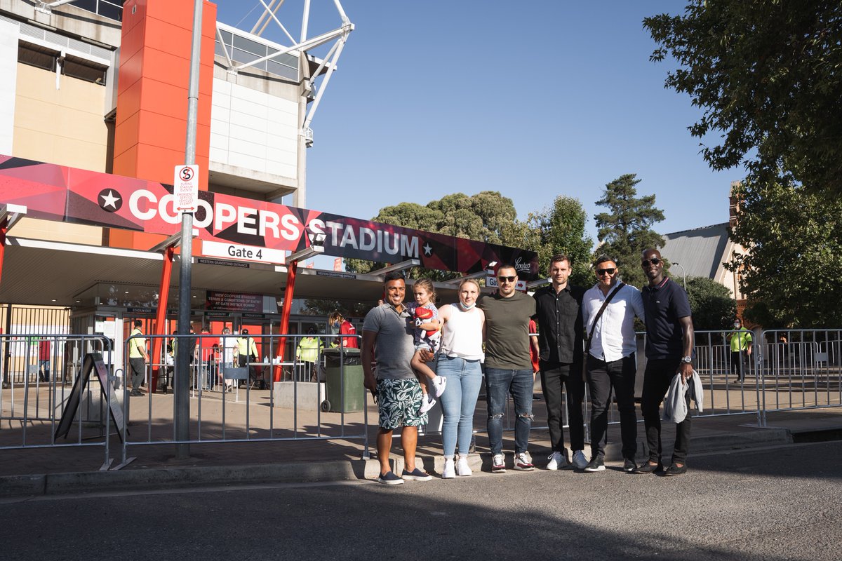 thepfa's tweet photo. #PastPlayersProgram
Past players, United.
Our latest event was held on Saturday for the #ADLvMCY double-header, bringing former @aleaguemen and @aleaguewomen players together ๐ซ
๐ธ @AdelaideUnited
#SupportingThePlayers https://t.co/zGkHLy78wj